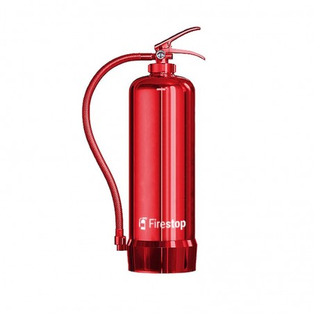 Achat extincteur personnalisé de Luxe avec logo, Couleur rouge brillant, 6Kg poudre